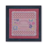 Tina's Floral Panel A6 Square Groovi Baby Plate