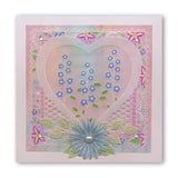 Tina's Floral Petites Collection A6 Square Groovi Baby Plates & Spacers Set