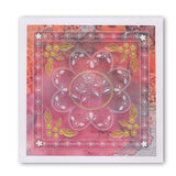Tina's Flower Burst A6 Square Groovi Baby Plate