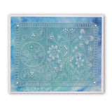 Tina's Garden Symphony A6 Square Groovi Baby Plate