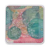 Tina's Flower Burst A6 Square Groovi Baby Plate