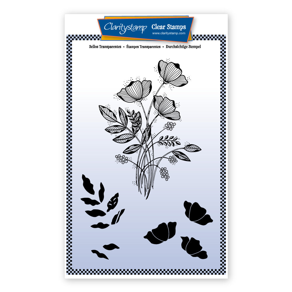 Tina's Floral Spray A5 Stamp Set