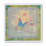 Baby Butterfly Wreath A6 Square Groovi Plate