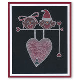 Tina's Christmas Corners 3 A4 Square Groovi Plate