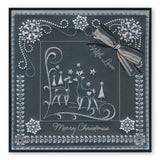 Tina's Christmas Corners 4 A4 Square Groovi Plate