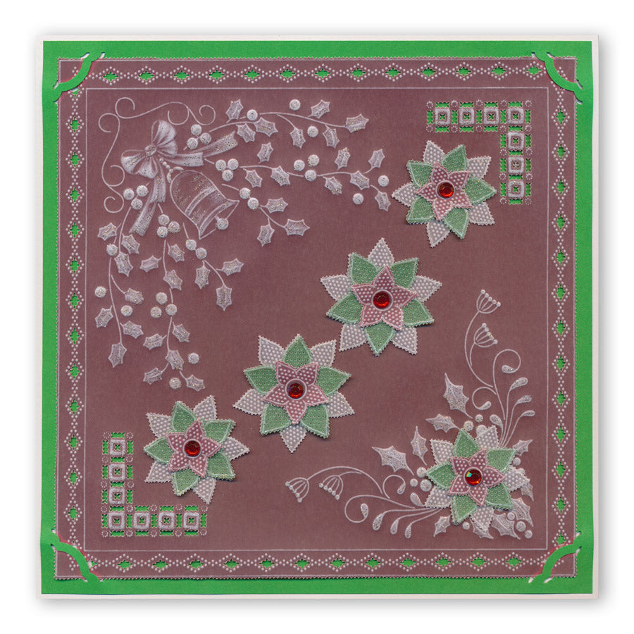 Tina's Christmas Corners 1 A4 Square Groovi Plate