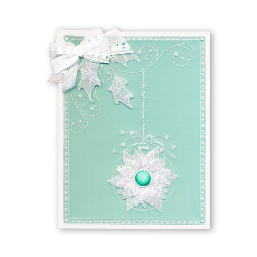 Tina's Christmas Snowman & Robins A4 Square Groovi Plate