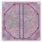Tina's Floral Swirls & Corners 1 & 2 A4 Square Groovi Plate Set