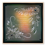 Floral Swirls & Corners 2 A4 Square Groovi Plate by Tina Cox