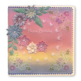 Floral Swirls & Corners 2 A4 Square Groovi Plate by Tina Cox