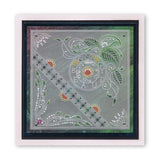 Tina's Henna Petites - U A6 Square Groovi Baby Plate
