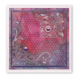 Tina's Henna Petites - E A6 Square Groovi Baby Plate
