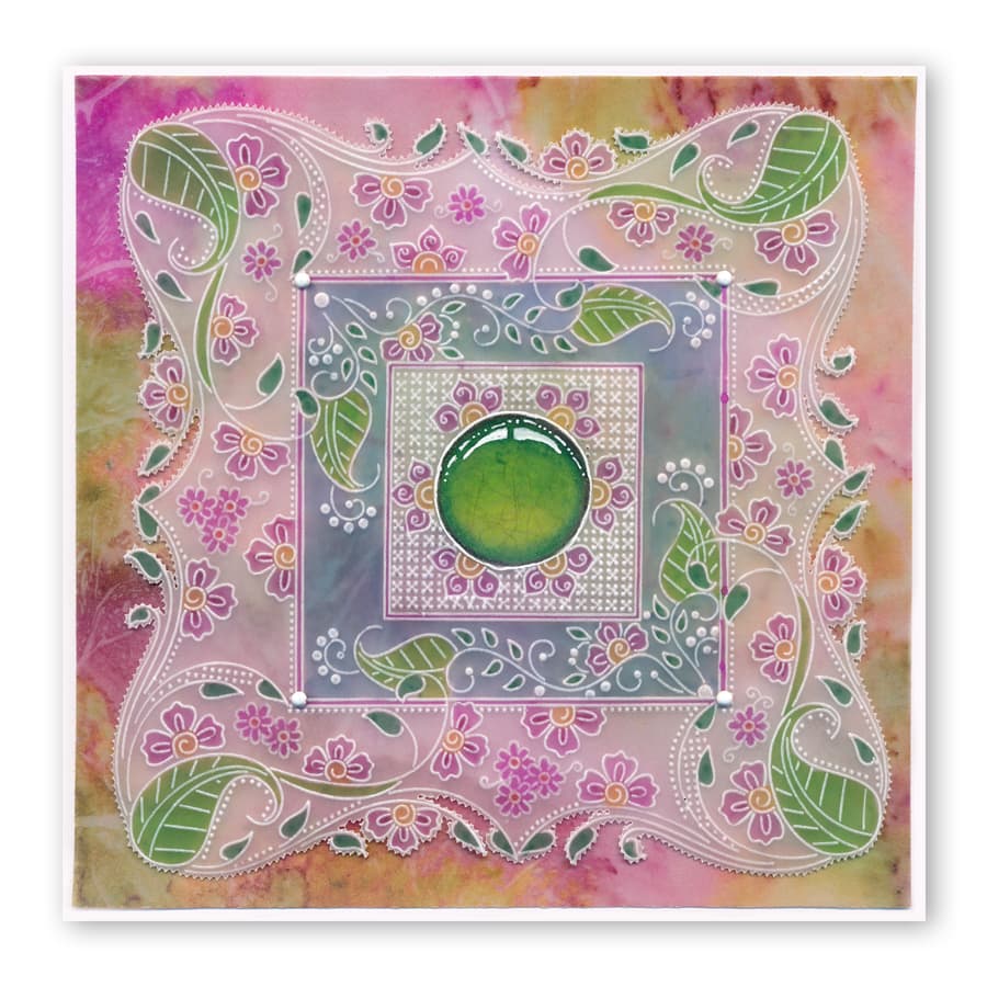 Tina's Henna Petites - B A6 Square Groovi Baby Plate