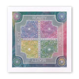 Tina's Henna Petites - U A6 Square Groovi Baby Plate