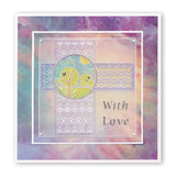 Tina's Geo Layering Rectangles A5 Square Groovi Plate