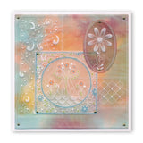 Tina's Geo Layering Rectangles A5 Square Groovi Plate