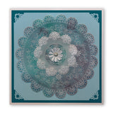 Tina's Rosie Doodles A5 Square & Groovi Border Plate Set