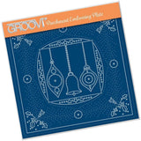 Tina's Embroidery Baubles A5 Square Groovi Plate