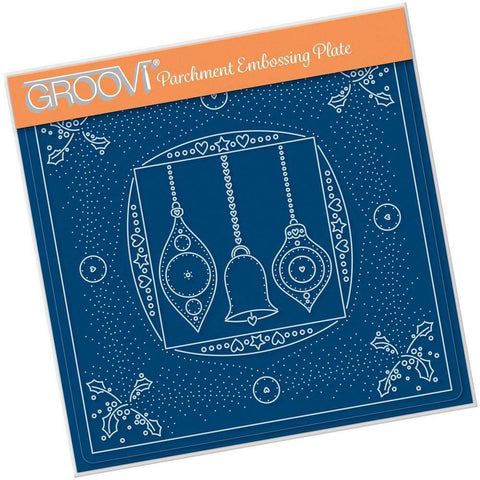 Tina's Embroidery Baubles A5 Square Groovi Plate