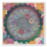 Tina's 3D Flowers & Butterflies A4 Square Groovi Plate