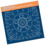 Tina's Embroidery Holly & Star A5 Square Groovi Plate