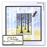 Treescape 7" x 7" Stencil