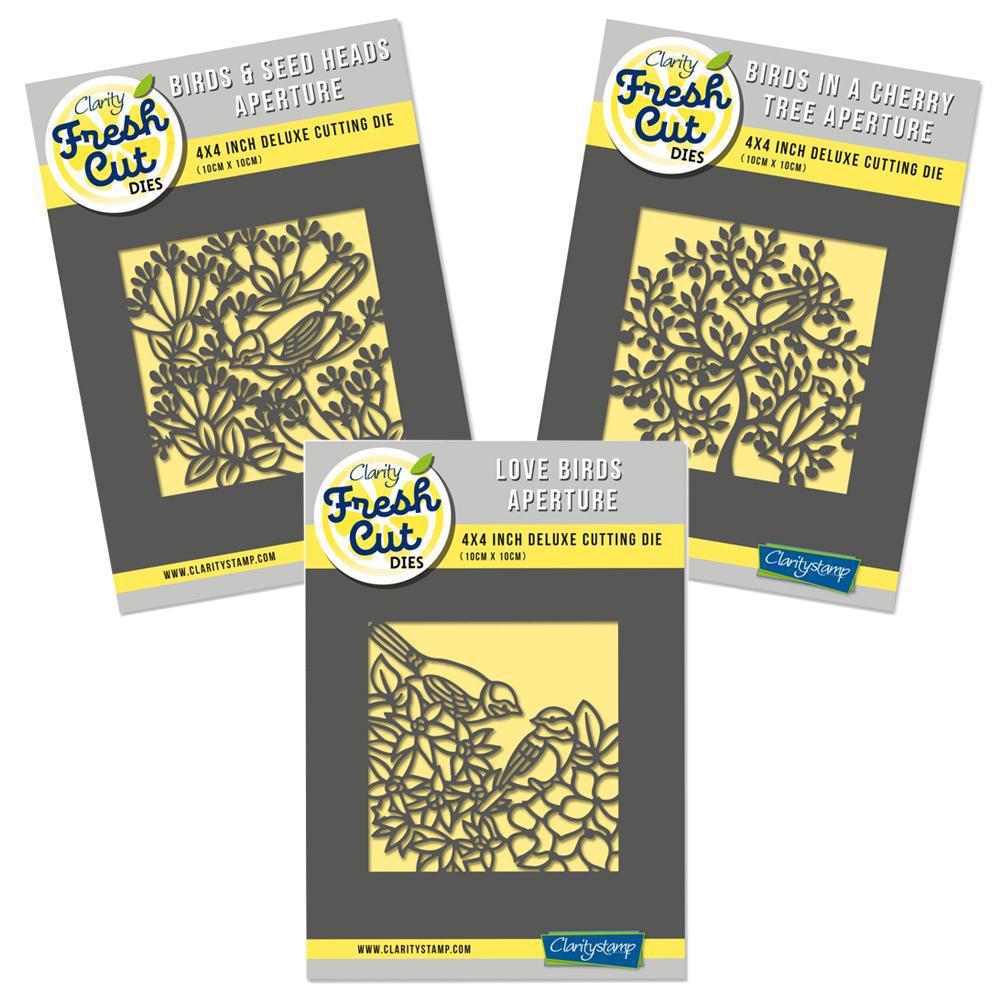 Trio of Birds Aperture Collection Clarity Fresh Cut Die