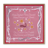 Twas the Night 7 - Now Dasher! A6 Square Groovi Baby Plate