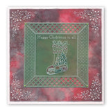 Twas the Night 12 - Bunting Stocking A6 Square Groovi Baby Plate