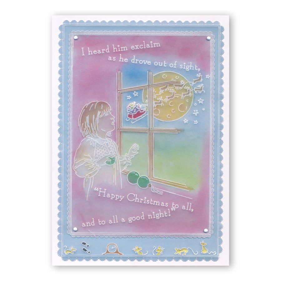 Twas the Night 15 - Good Night A6 Square Groovi Baby Plate