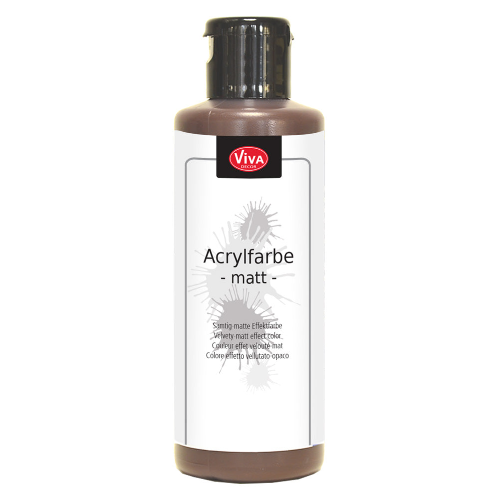 Viva Decor Acrylic Matte Paint - Middle Brown
