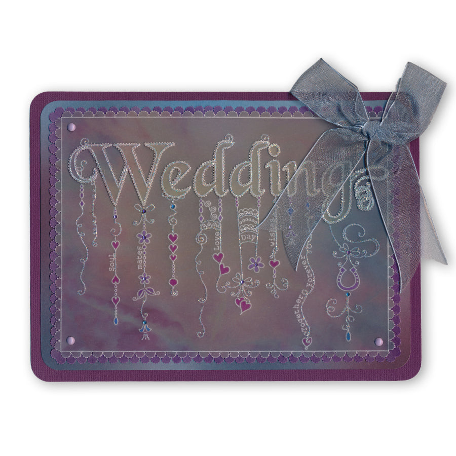 Linda's Wedding Dangles A5 Groovi Plate