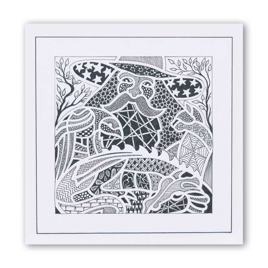 Merlin 7" x 7" Stencil Collection