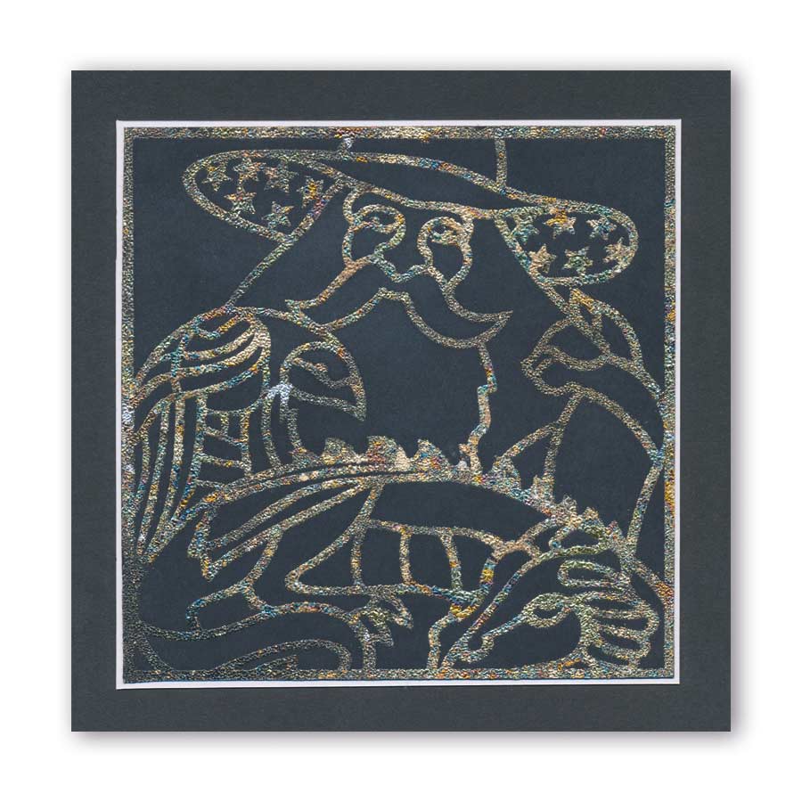 Magic Merlin 7" x 7" Stencil