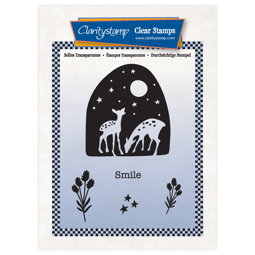 Barbara's Woodland Deer Art Block A6 Square Stamp Set