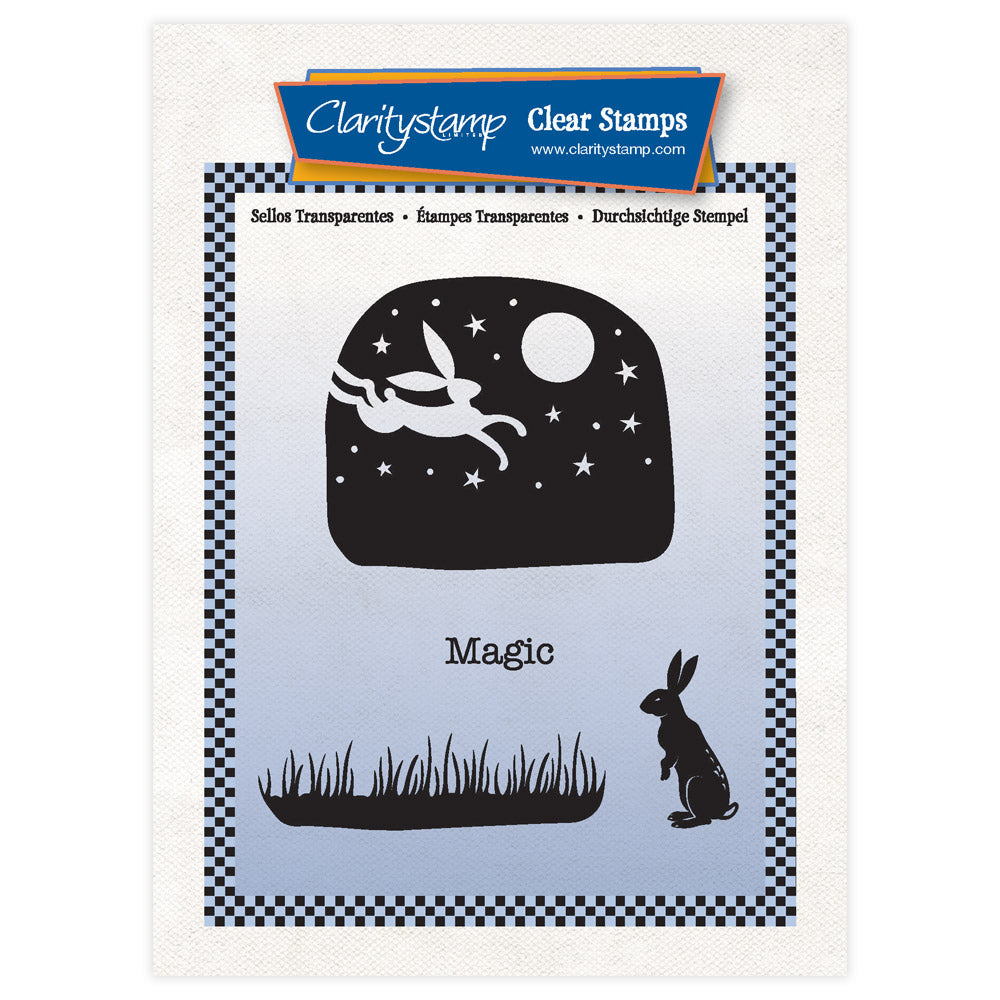 Barbara's Woodland Hare Art Block A6 Square Stamp Set