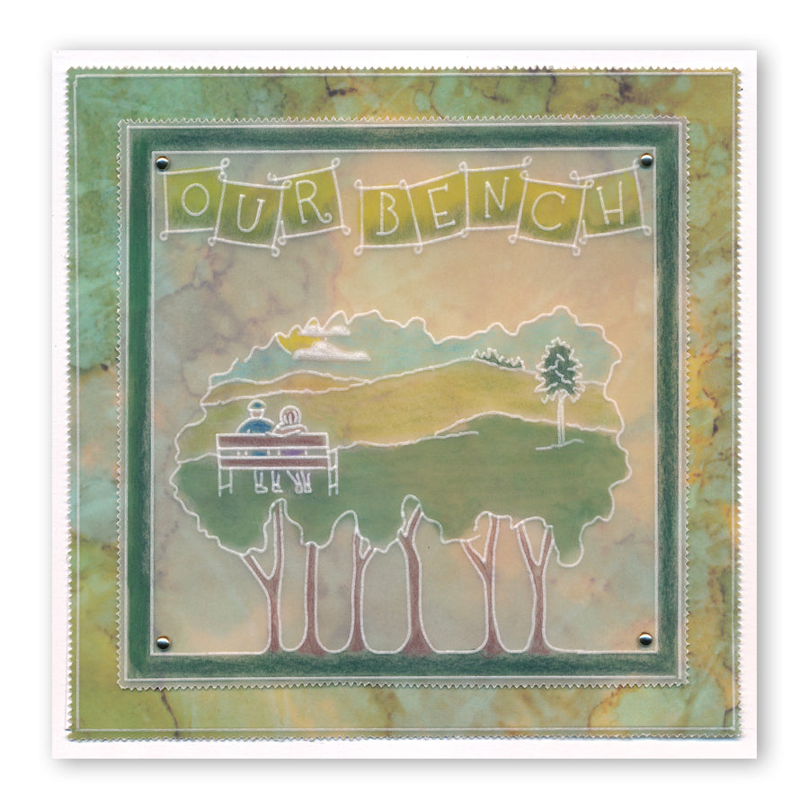 Grove Trees Outline A6 Square Groovi Baby Plate