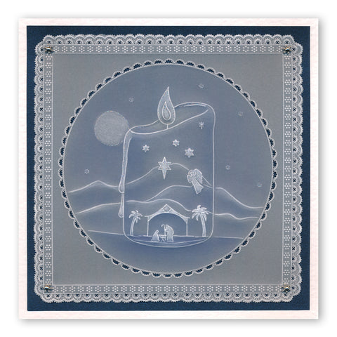 Candle Outline A6 Square Groovi Baby Plate
