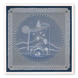 Festive Quartet & Spacer A6 Square Groovi Plate Set