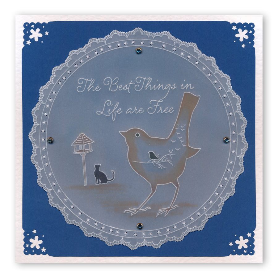 Bird Outline A6 Square Groovi Baby Plate