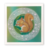 Squirrel Round A5 Square Groovi Plate