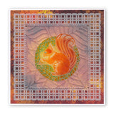 Squirrel Round A5 Square Groovi Plate