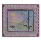 Woodland Animals & Treescape A5 Square Groovi Plate Set
