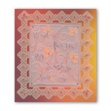 Surprise & Thank You Word Chains Groovi Border Plate