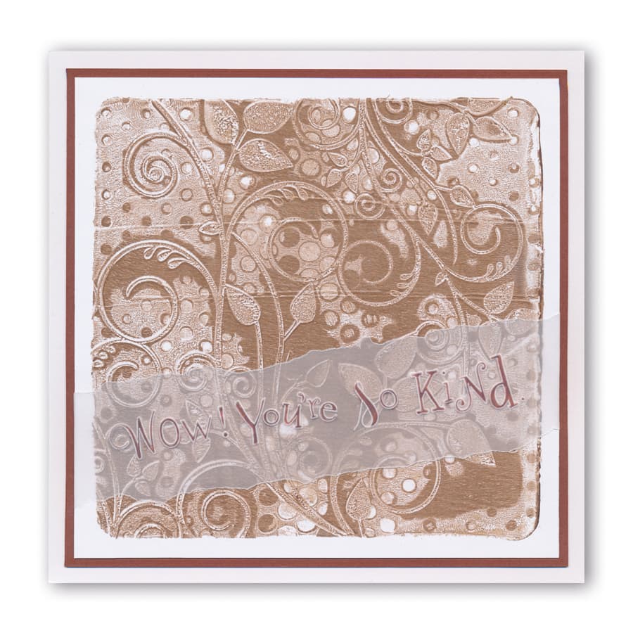 How Kind & You're the Best Word Chains Groovi Border Plate