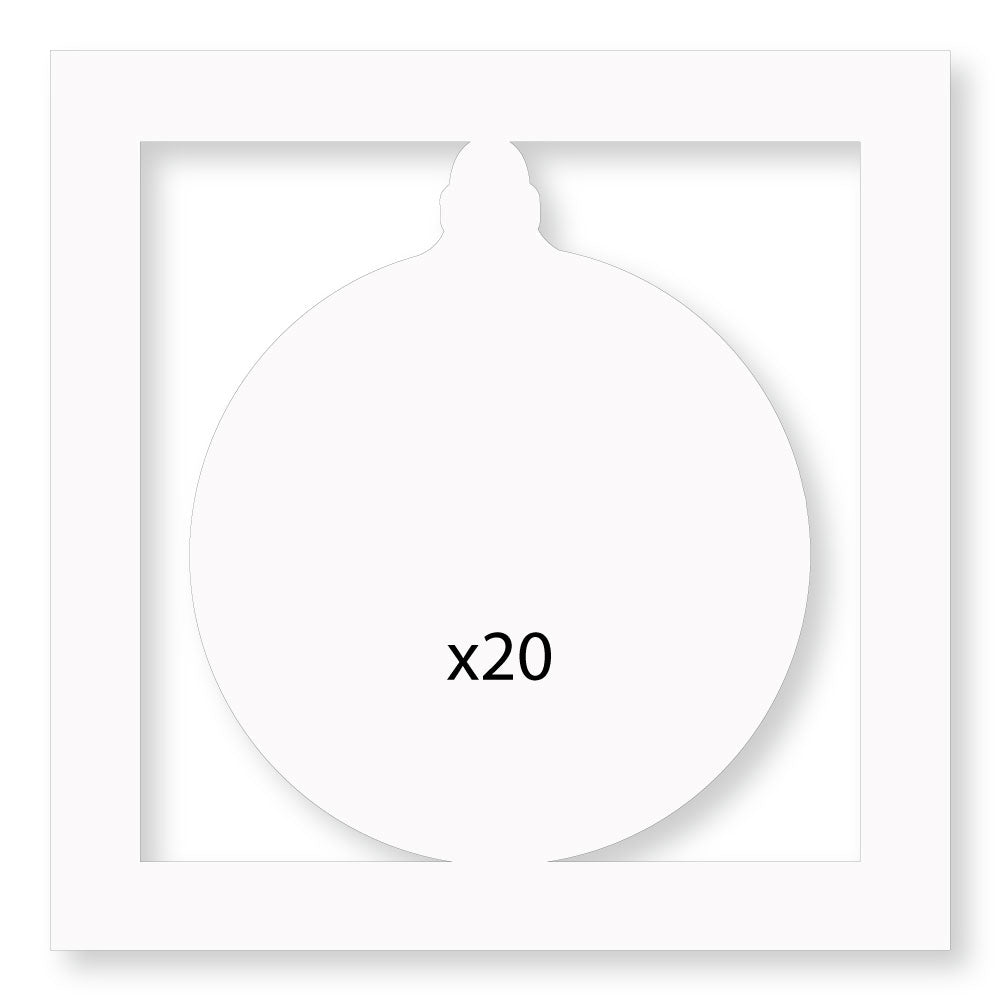 Barbara's Joy to the World Bauble Aperture Toppers (Pack of 20)