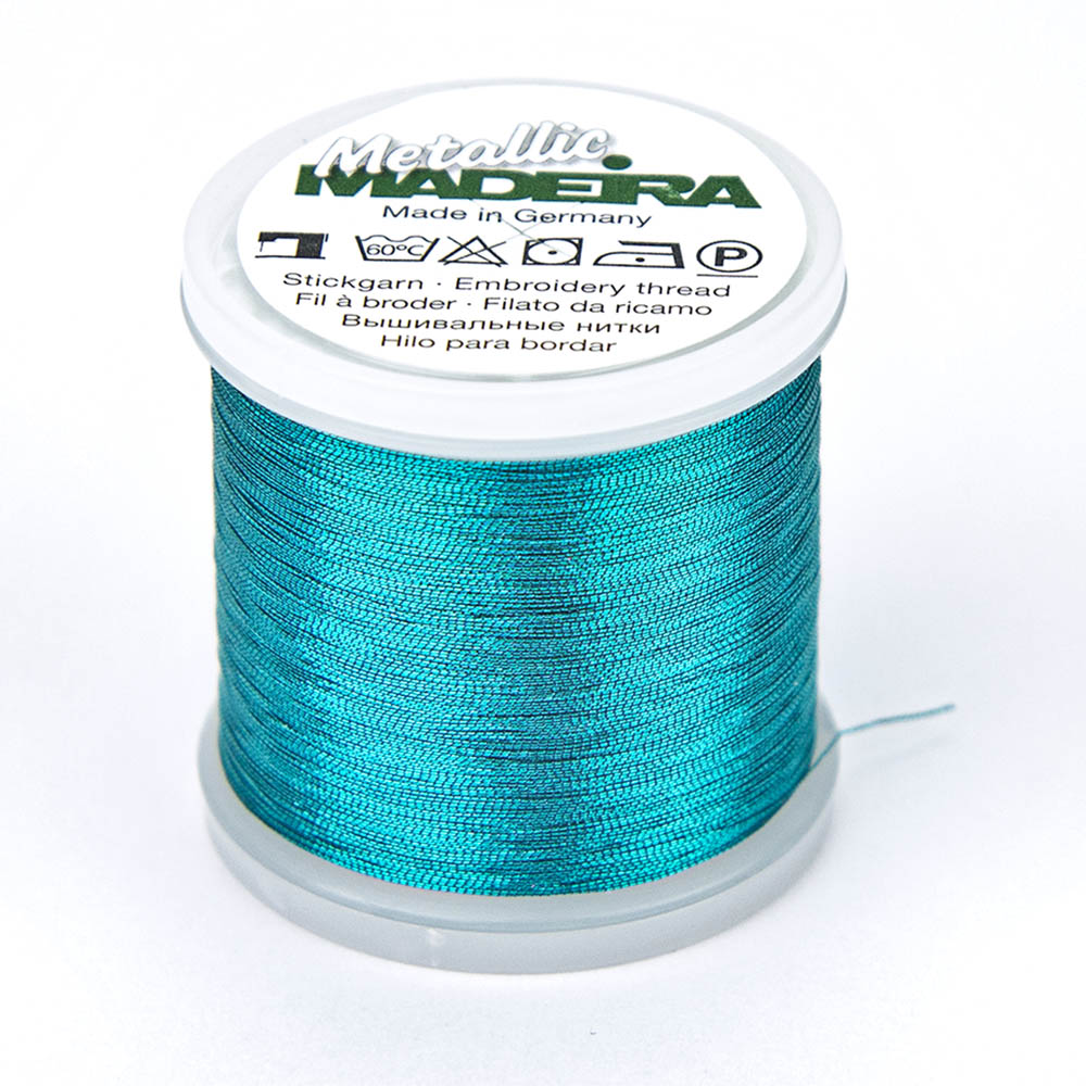 Madeira Metallic Turquoise Embroidery Thread