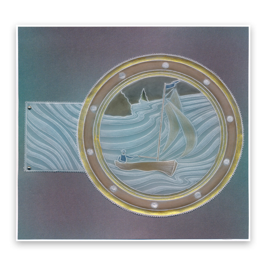 Sailor Round A5 Square Groovi Plate