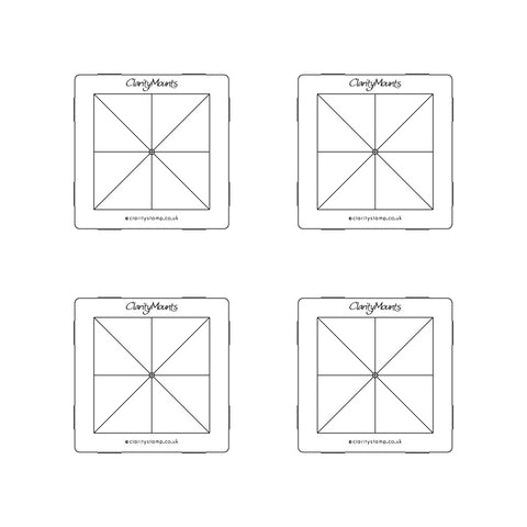 4" x 4" Clarity Mega Mounts Set of 4