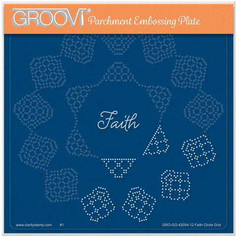 Josie's Faith - Circular (Straight) Lace Duet A5 Square Groovi Grid